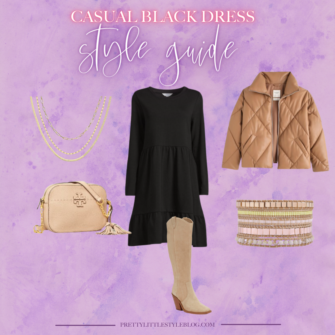 3 ways to style a casual black dress